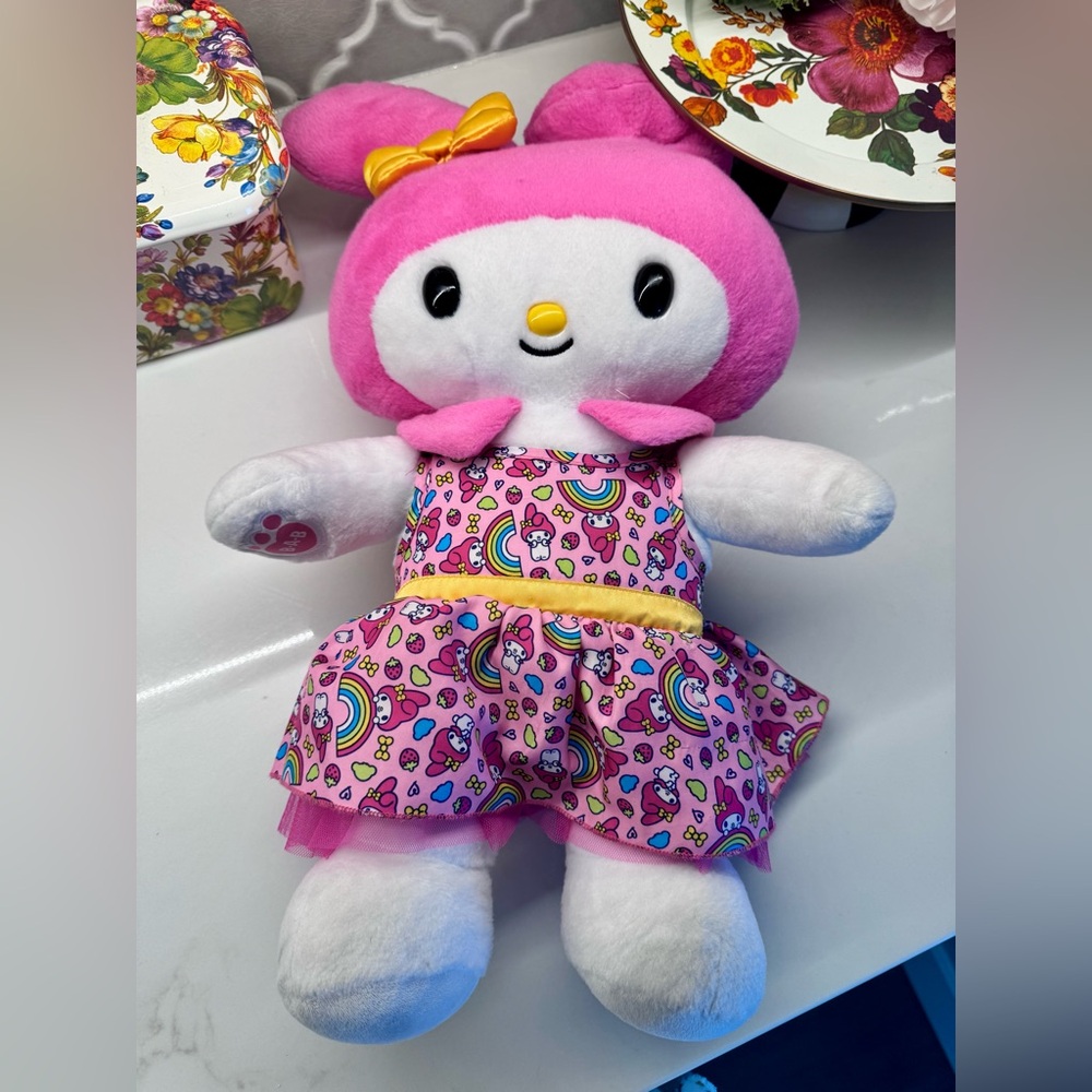 Build-A-Bear My Melody Plush 2023 Sanrio Pink Dress BAB - Picture 6 of 7